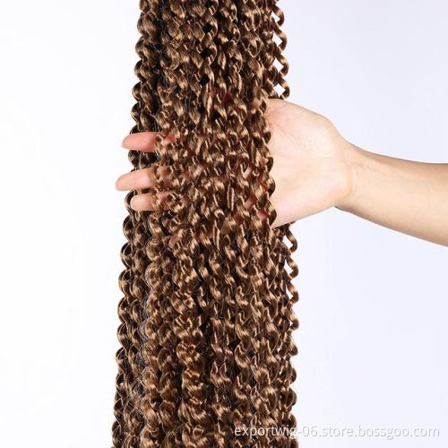 High Quality 18 Inch Passion Twist Hair Water Wave Crochet Hair Passion Twist Braids Synthetic Hair Extension